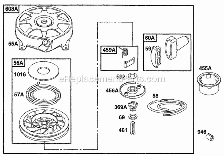 Page I Diagram and Parts List for 099772-0111-02  Briggs and Stratton Engine
